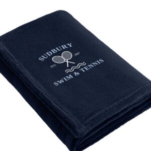 Sudbury Swim & Tennis Plush Blanket